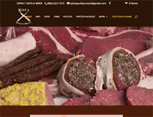 Tablet Screenshot of kylesqualitymeats.com